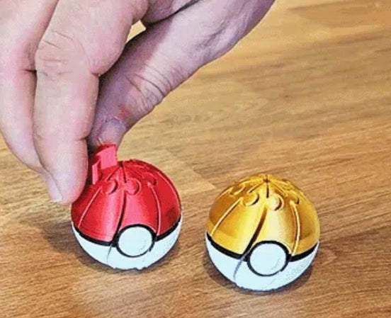 PokéBall Fidget Twist – Print-in-Place