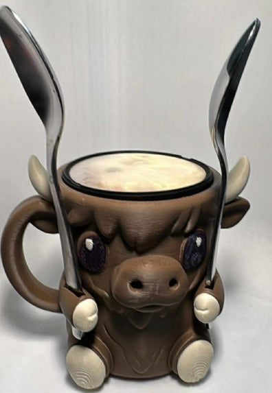 Highland Cow- Pint Ice Cream Holder