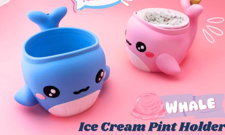 Whale Ice Cream Pint Coozie