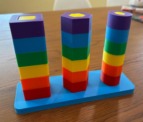 Fine Motor Skills Spinning Shapes Children's Toy