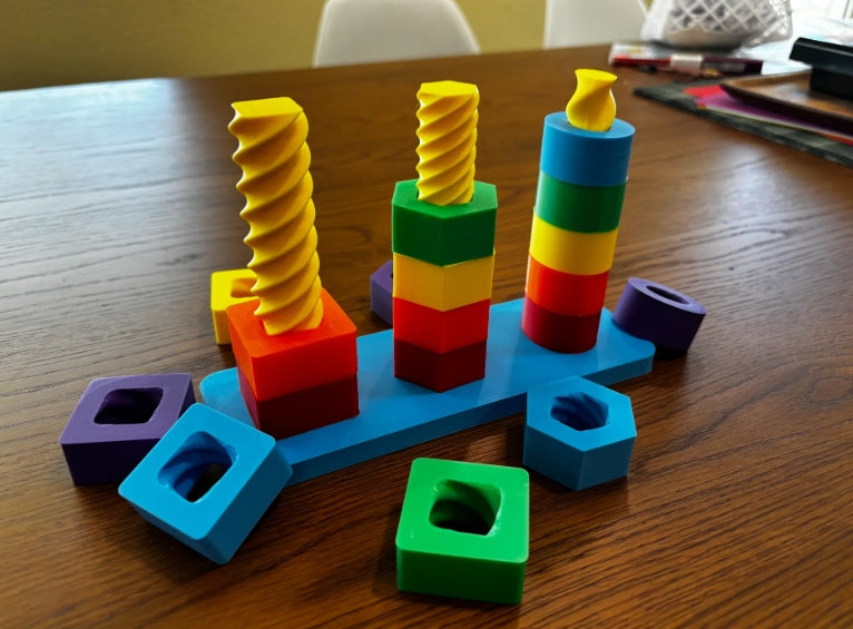Fine Motor Skills Spinning Shapes Children's Toy