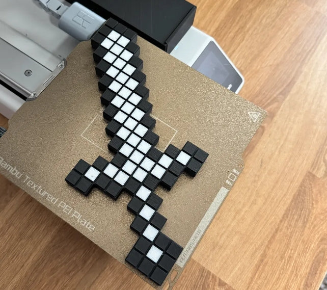 Minecraft-Inspired Pixel Sword